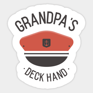 Grandpa's Deck Hand Sticker